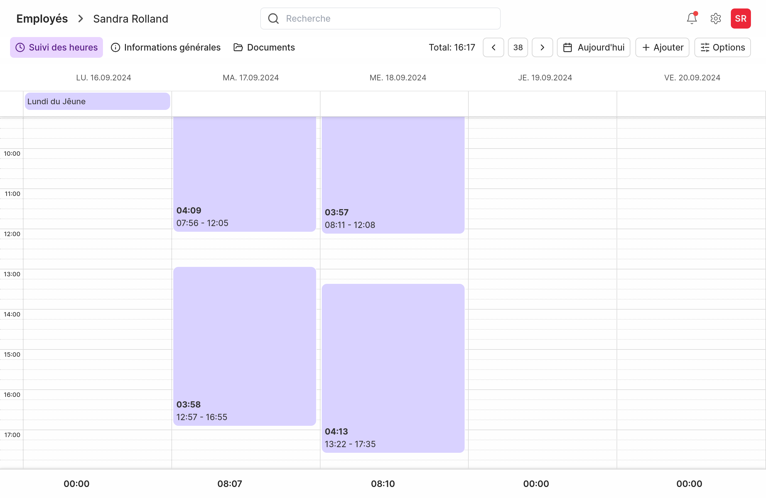 Interface de gestion RH Kepa